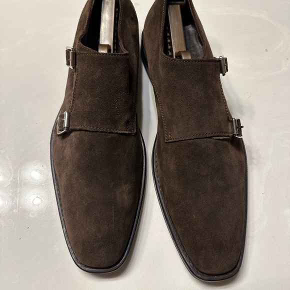 Donald J Pliner Double Monk Suede Shoes